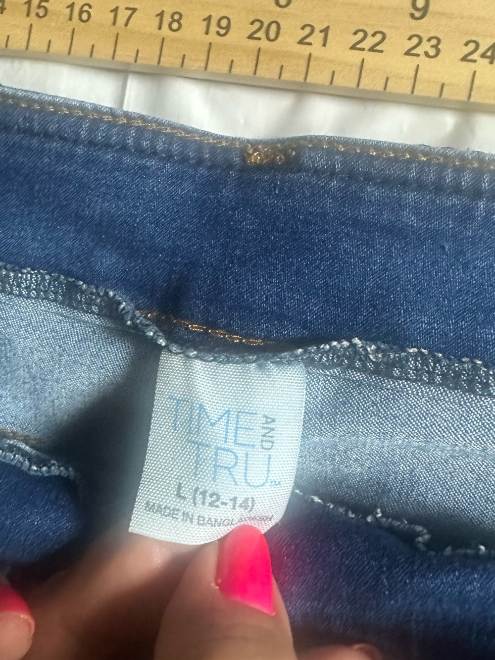 Time and Tru Dark Blue Women's Stretch Jeggings
